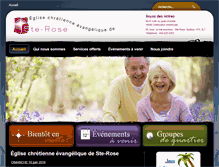 Tablet Screenshot of eglise-ste-rose.com